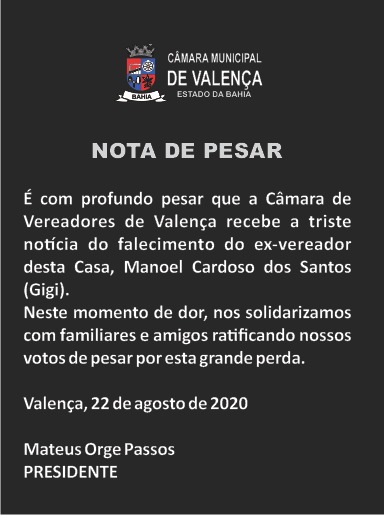 Nota de Pesar